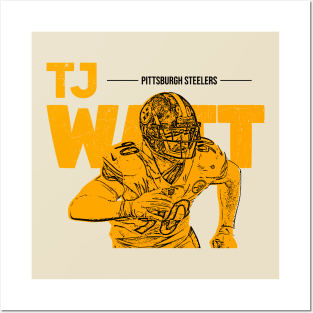 TJ Watt Posters and Art